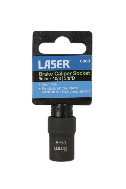 Laser Tools 6383 Brake Caliper Socket 3/8"D 9mm