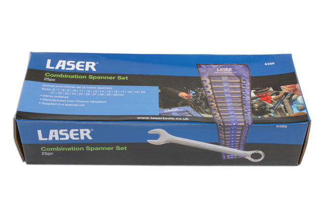 Laser Tools 6396 Combination Spanner Set 6 - 32mm 25pc