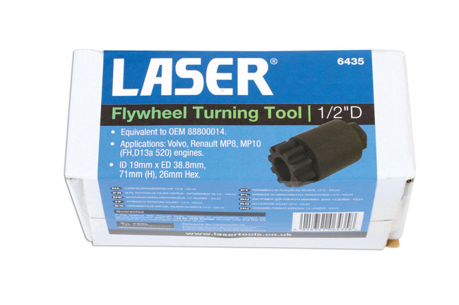 Laser Tools 6435 Crankshaft Rotator 1/2"D - for Volvo
