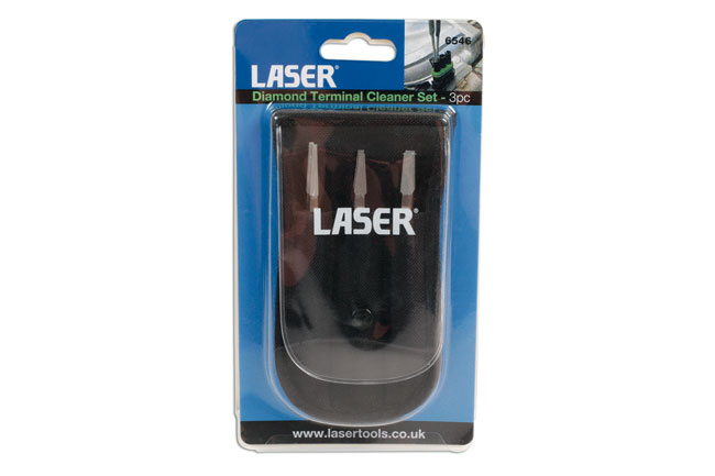 Laser Tools 6546 Diamond Terminal Cleaner Set 3pc