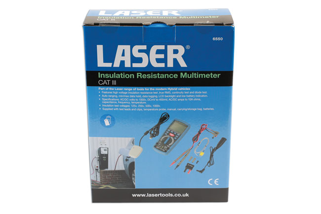 Laser Tools 6550 Insulation Resistance Multimeter CAT III
