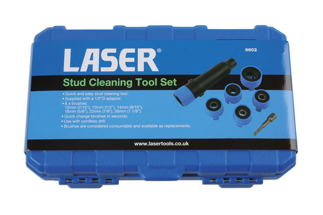 Laser Tools 6602 Wheel Stud Cleaning Tool Set