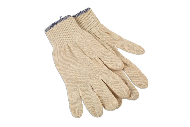 Laser Tools 6632 Cotton Underliner Gloves - 10 Pairs