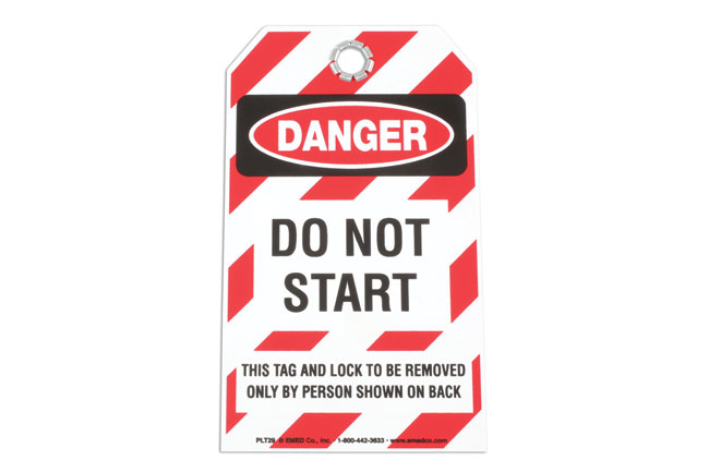 Laser Tools 6675 Safety Tag - DO NOT START
