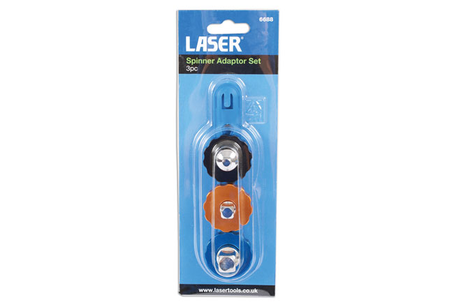 Laser Tools 6688 Spinner Convertor Set 3pc