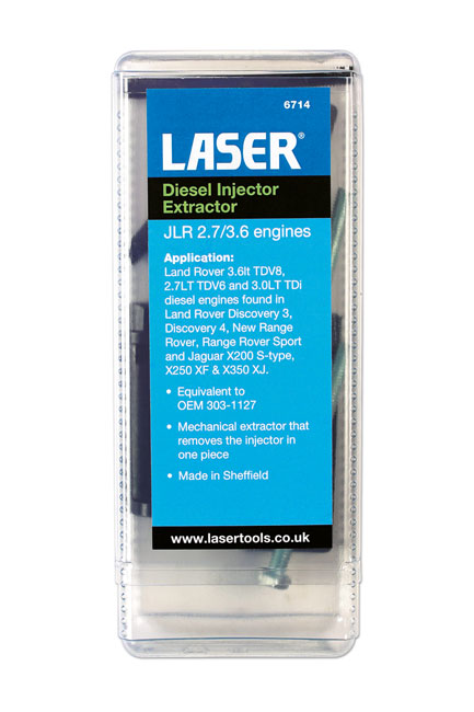 Laser Tools 6714 Diesel Injector Extractor - for JLR 2.7, 3.6 engines