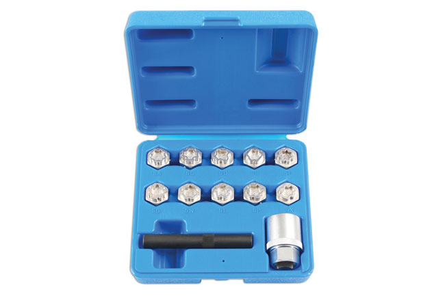 Laser Tools 6742 Locking Wheel Nut Key Set 12pc - for Mercedes-Benz