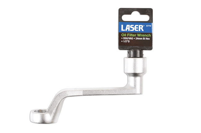 Laser Tools 6775 Oil Filter Wrench 1/2"D 24mm - for DSG, VAG