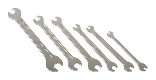 Laser Tools 6788 Ultra Thin Open Ended Spanner Set 6pc