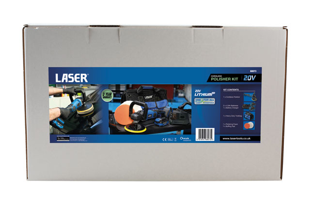 Laser Tools 68073 Cordless Polisher 20V Kit