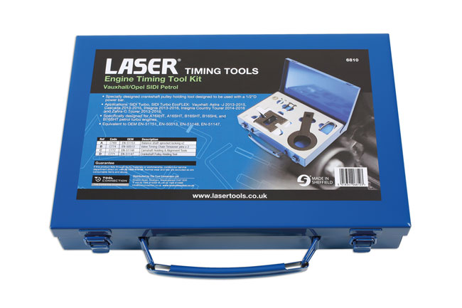Laser Tools 6810 Engine Timing Kit - for Vauxhall/Opel 1.6 SIDI Petrol