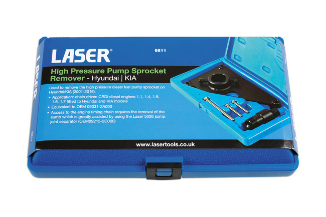 Laser Tools 6811 High Pressure Pump Sprocket Remover - for Hyundai, Kia
