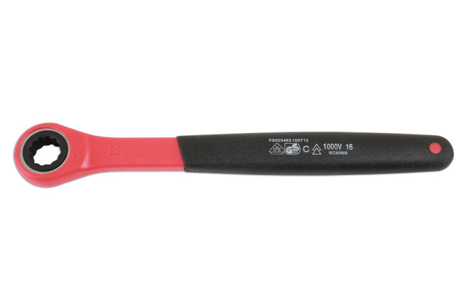 Laser Tools 6882 Insulated Ratchet Ring Spanner 12mm