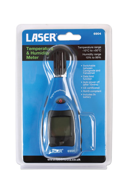 Laser Tools 6904 Temperature/Humidity Level Meter
