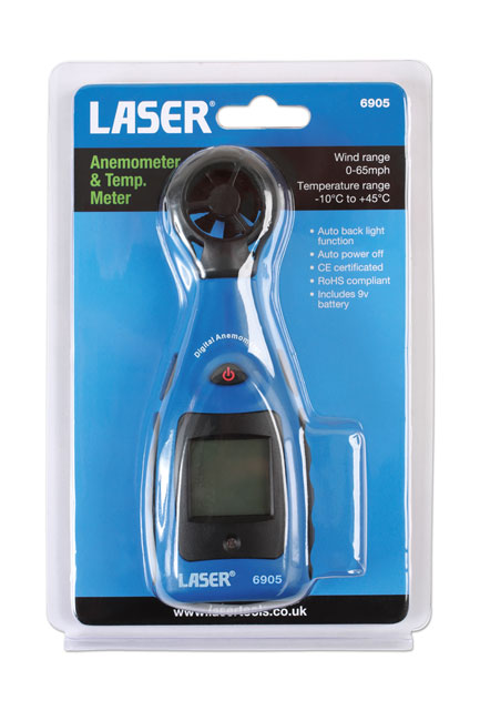 Laser Tools 6905 Anemometer & Temperature Meter