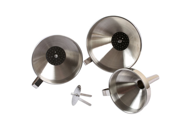 Stainless steel funnel set
