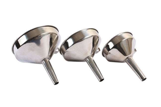 Laser Tools 7099 Stainless Steel Funnel Set 3pc