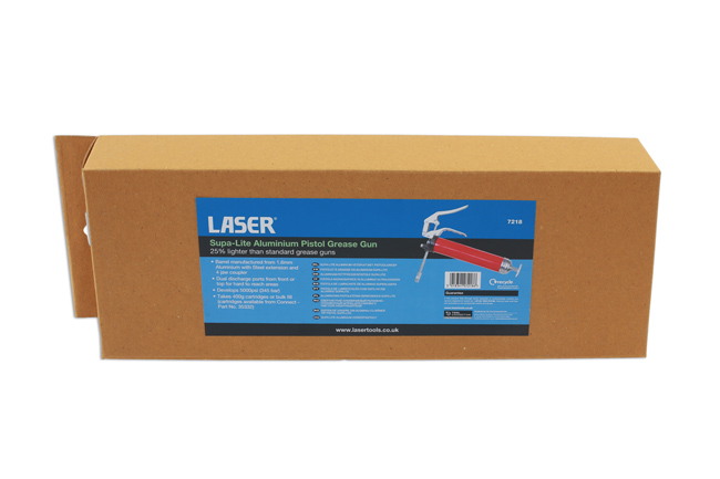 Laser Tools 7218 Supa-Lite Aluminium Pistol Grease Gun