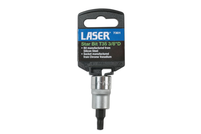Laser Tools 7301 Star Socket Bit 3/8"D T35