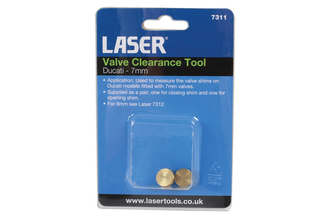 Laser Tools 7311 Valve Clearance Tool 7mm 2pc - for Ducati