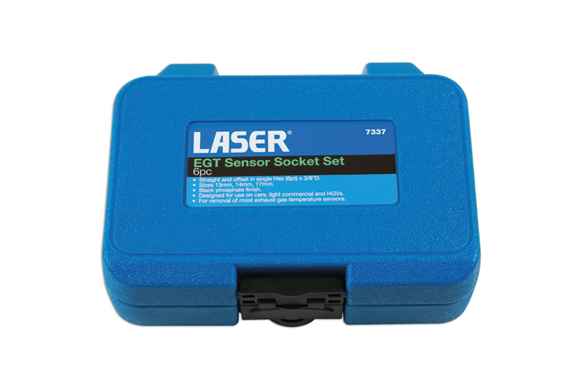 Laser Tools 7337 EGT Sensor Socket Set 3/8"D 6pc