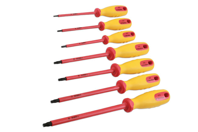 Laser Tools 7448 Insulated Star Screwdriver Set 7pc