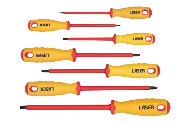 Laser Tools 7448 Insulated Star Screwdriver Set 7pc