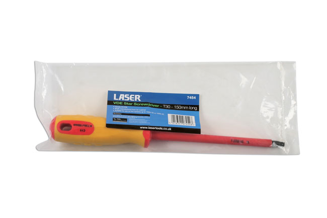 Laser Tools 7454 Insulated Star* Screwdriver T30