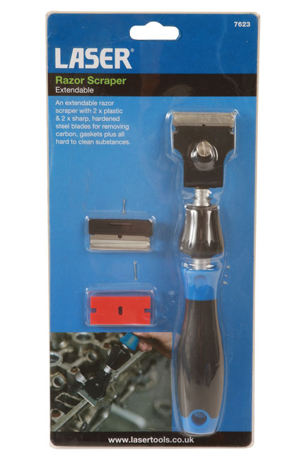 Laser Tools 7623 Extendable Razor Scraper