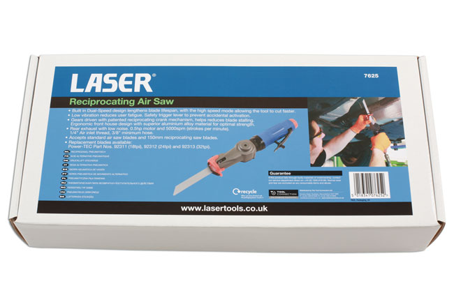 Laser Tools 7625 Reciprocating Air Saw