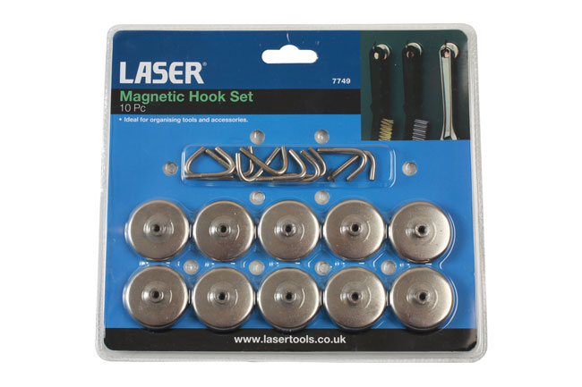 Laser Tools 7749 Magnetic Hook Set 10pc