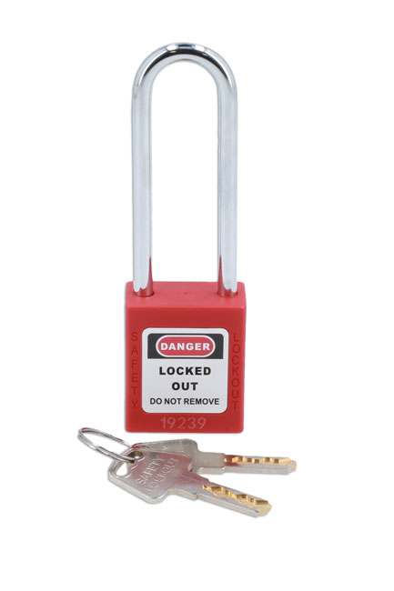 Laser Tools 7943 Long Shackle Safety Lockout Padlock