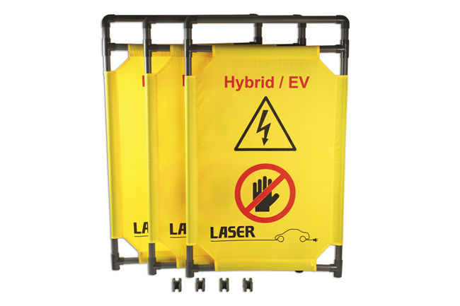 Laser Tools 8000 Hybrid/EV Folding Safety Barrier