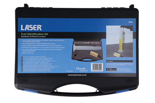Laser Tools 8004 Fuel Identification Kit - Biodiesel & Ethanol Content