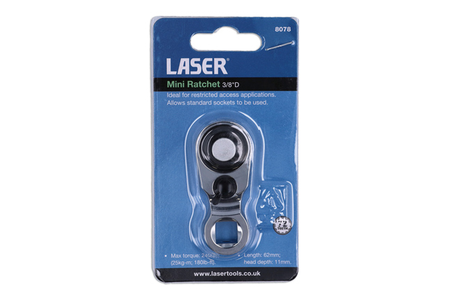 Laser Tools 8078 Mini Ratchet 3/8"D
