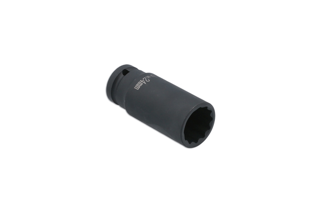 Laser Tools 8105 Deep Impact Socket 1/2"D 24mm Bi-Hex - for VW Group