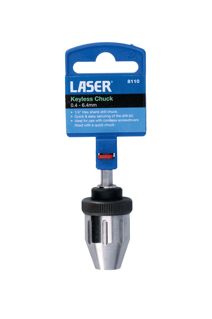 Laser Tools 8110 Keyless Chuck 0.4 - 6.4mm