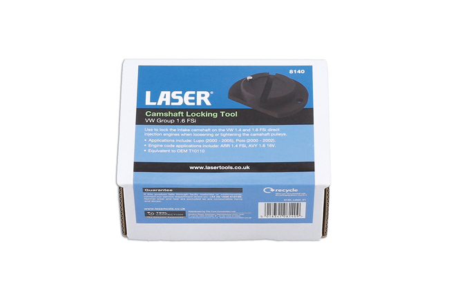 Laser Tools 8140 Camshaft Locking Tool - for VW Group 1.6 FSi