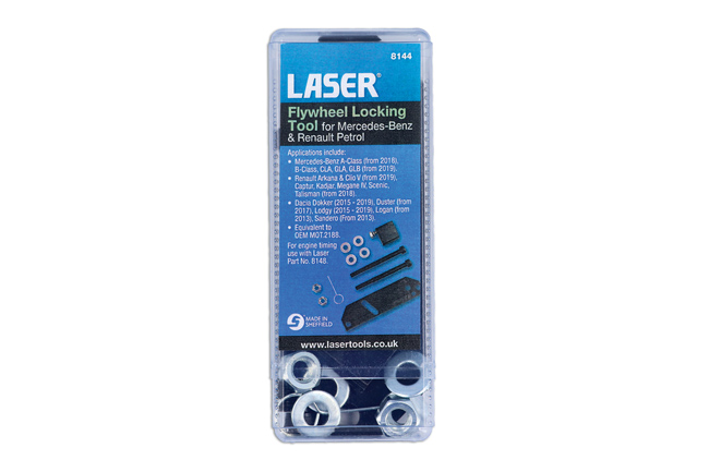 Laser Tools 8144 Flywheel Locking Tool - for Mercedes-Benz, Renault Petrol