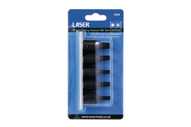 Laser Tools 8286 Brake Fixing Impact Bit Set 3/8"D