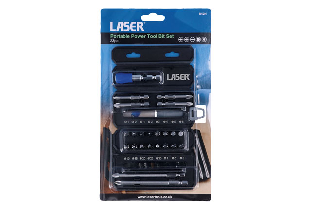 Laser Tools 8424 Portable Power Tool Bit Set 23pc