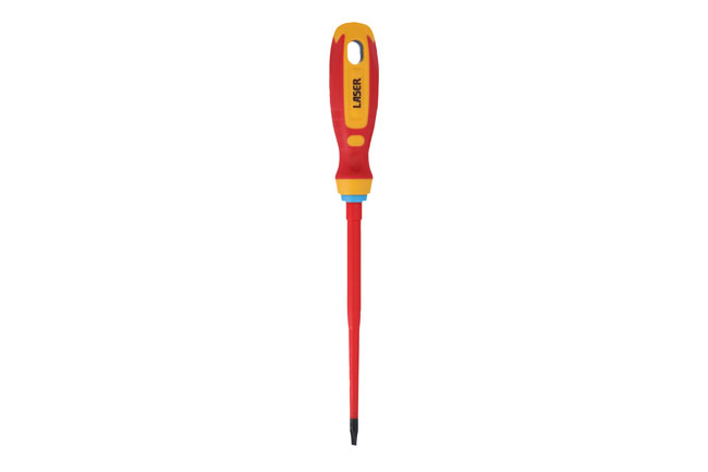 Laser Tools 8453 Flat Insulated Screwdriver 5.5 x 125mm