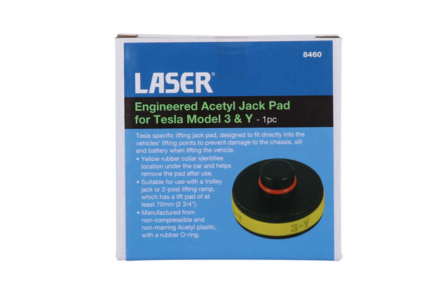 Laser Tools 8460 Engineered Acetyl Jack Pad for Tesla Model 3 & Y - 1pc
