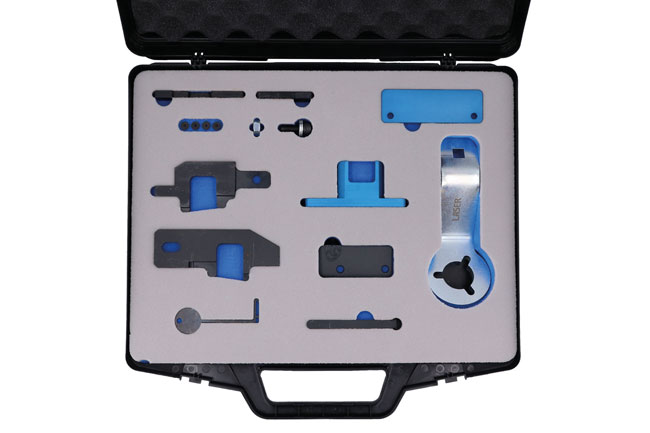 Laser Tools 8514 Engine Timing Master Kit (inc Pully Holding Tool) – for PSA Wet Belt 1.0, 1.2 Petrol