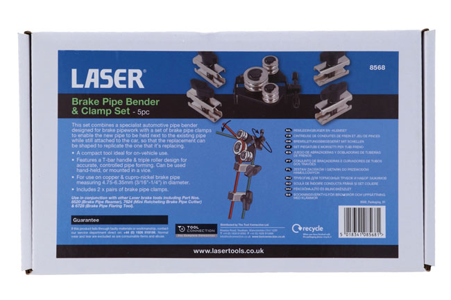 Laser Tools 8568 Brake Pipe Bender & Clamp Set