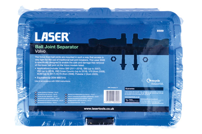 Laser Tools 8589 Ball Joint Separator - Volvo