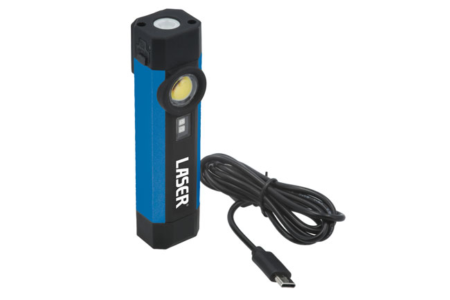 Laser Tools 8598 Aluminium Rechargeable Mini Pocket Light with UV