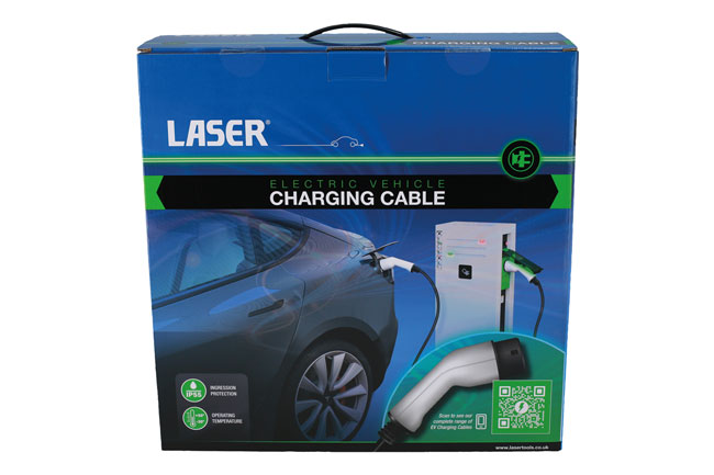 Laser Tools 8623 EV Charging Cable - Type 2 Female to Type 2 Male 32A Three Phase