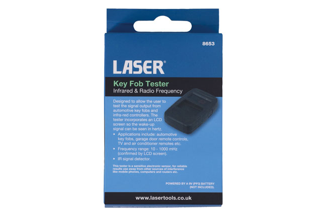 Laser Tools 8653 Key Fob Tester - Infrared and Radio Frequency