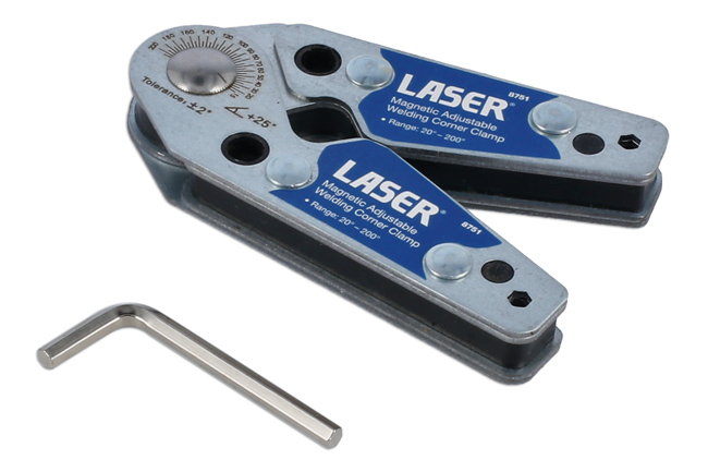 Laser Tools 8751 Magnetic Adjustable Welding Corner Clamp